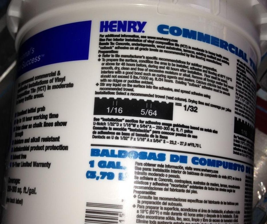 FLOORING Best glue for VCT tiles??? Vintage Trailer Talk